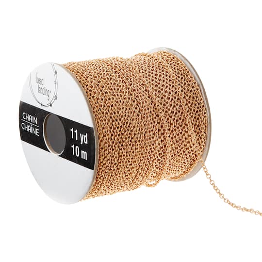 6 Pack: 11yd. Gold Chain Spool by Bead Landing&#x2122;